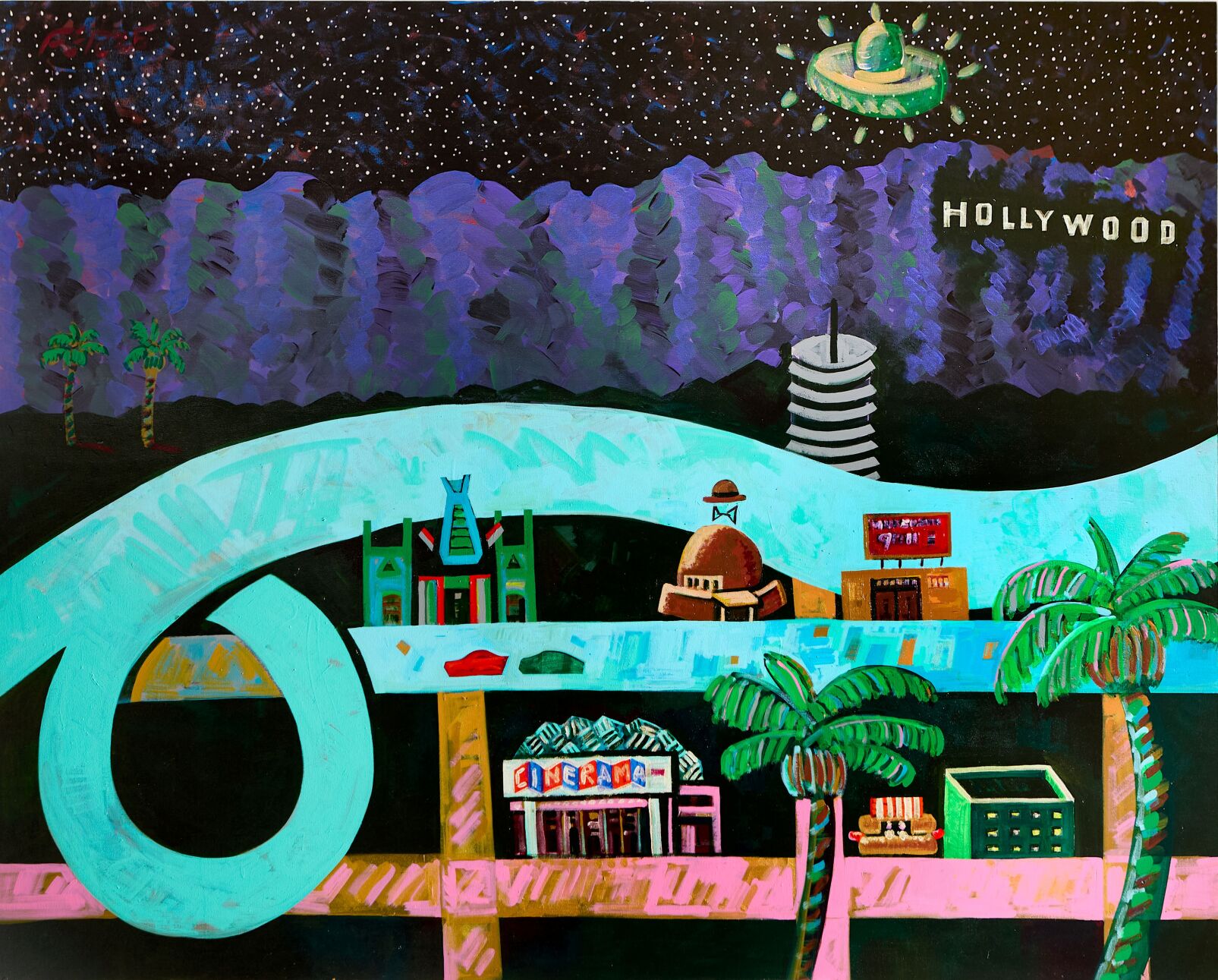 1.Frank_Romero_Saucers Seen Over Hollywood_2025_acrylic on canvas_72x96_crop_hi-res.jpg